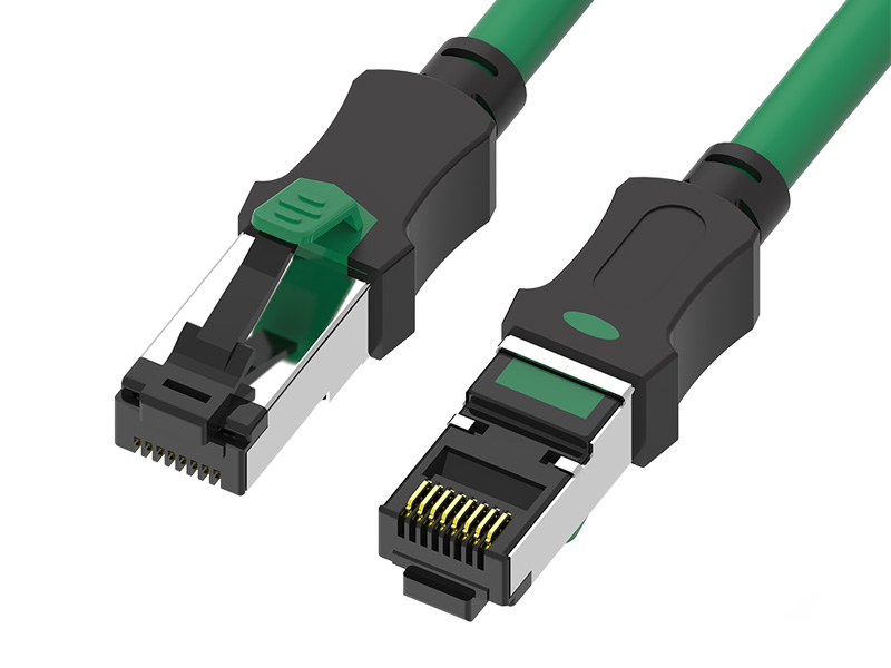 Afskærmet S/FTP CAT.6A Dual Color Patch-ledning